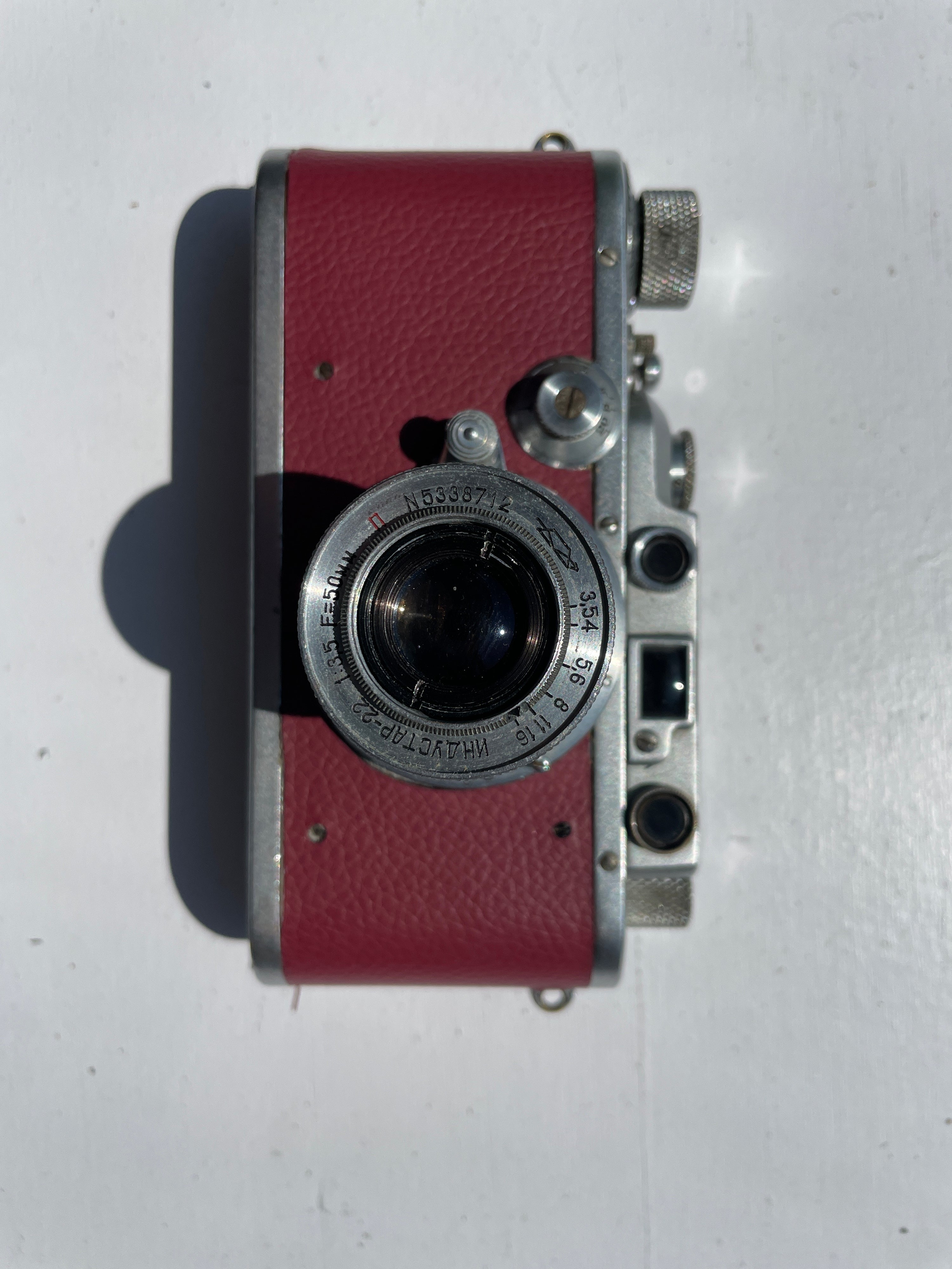 Leica IIIa 1937 Vintage 35mm rangefinder camera & FED 50 3.5 Film Tested Ex Cond