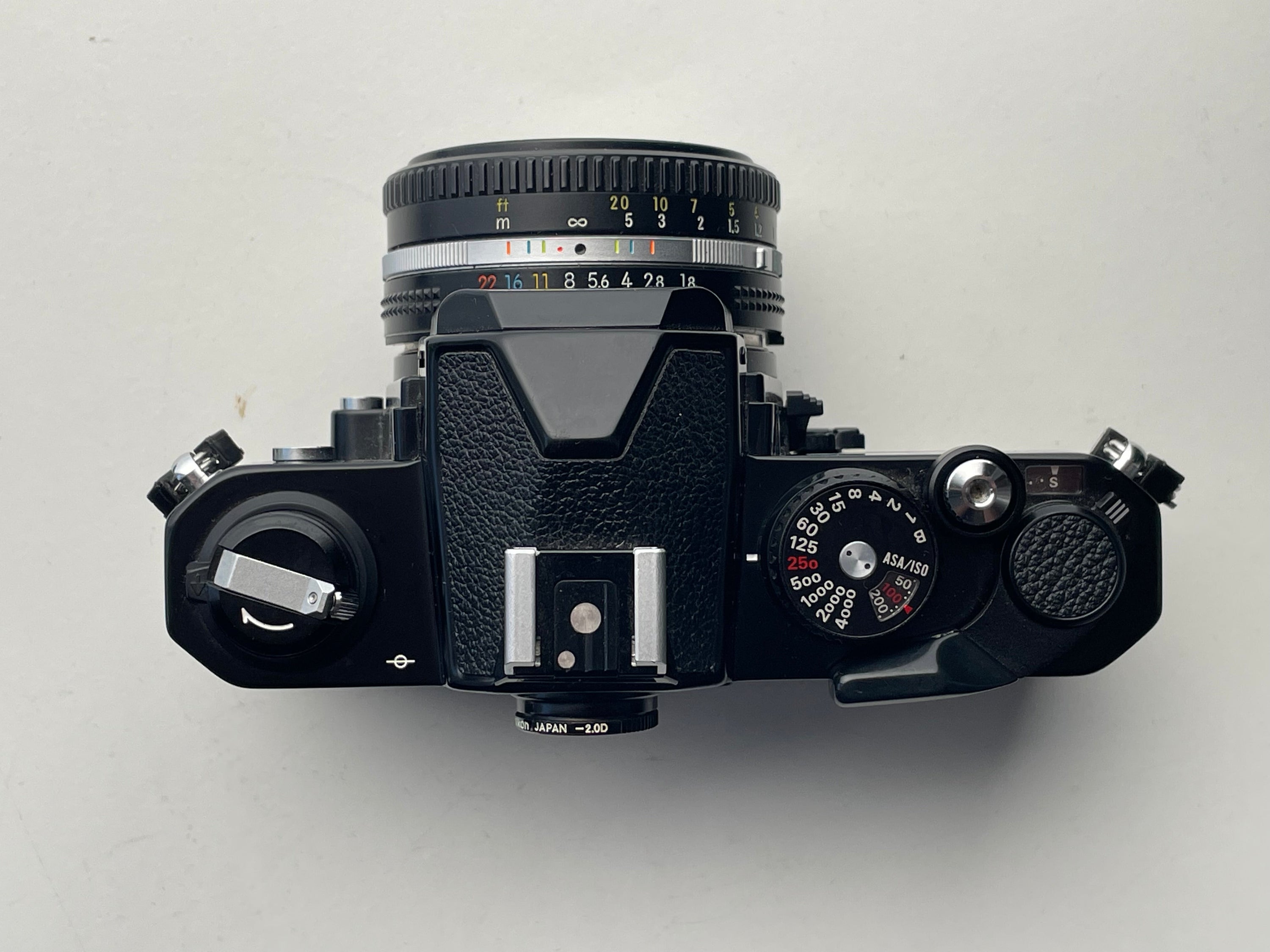 Nikon FM2n Black and Nikkor 50mm f1.8 Pancake lens