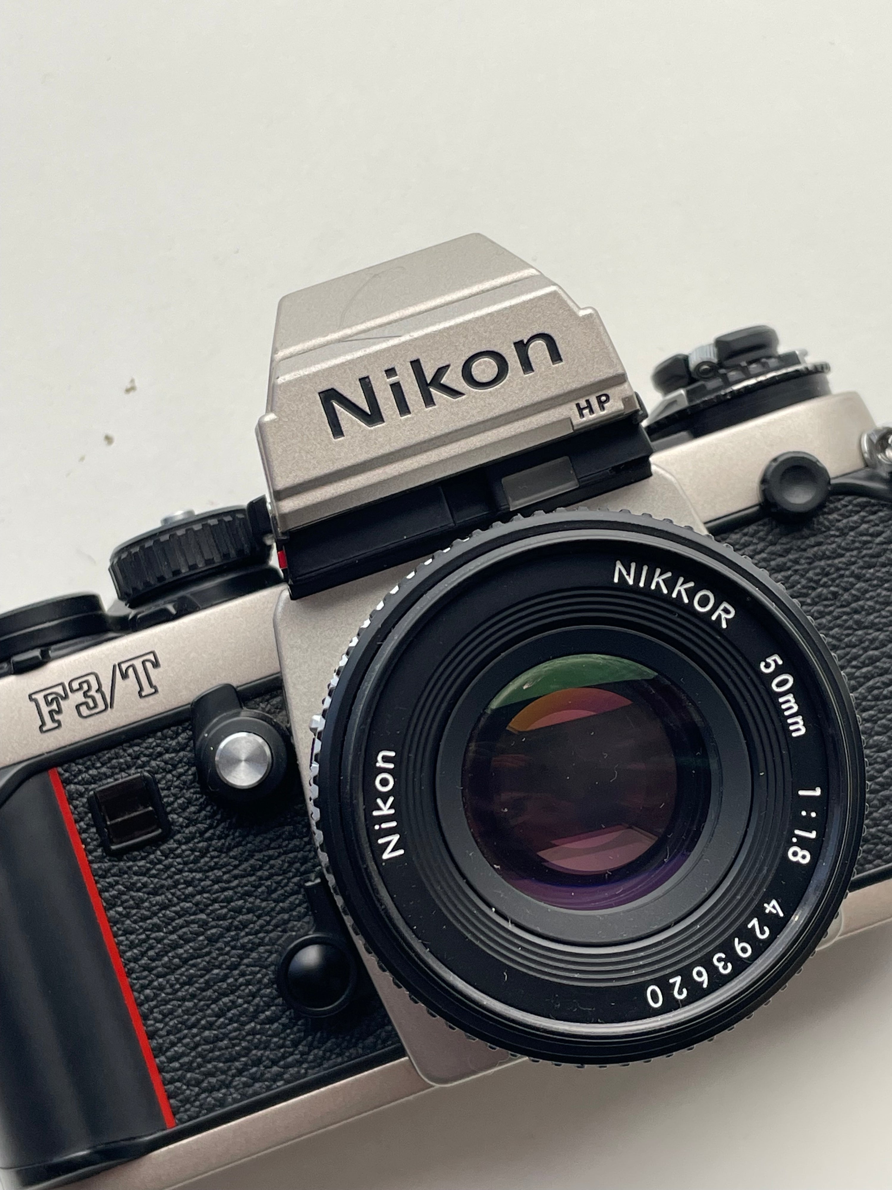 Nikon F3 HP Titanium Champagne in near mint condition