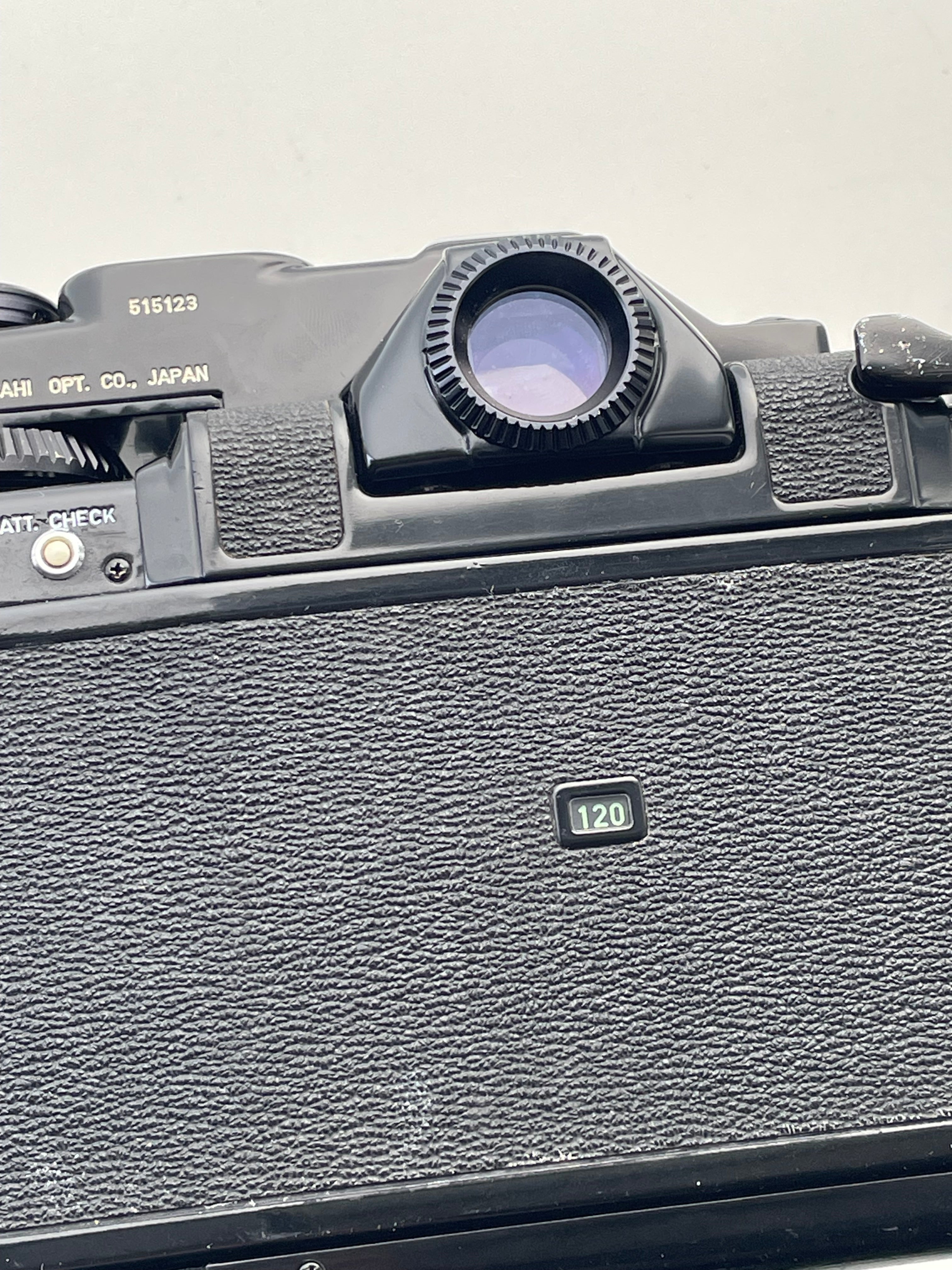 Pentax 67 MLU with metered prism and Takumar 105mm f2.4