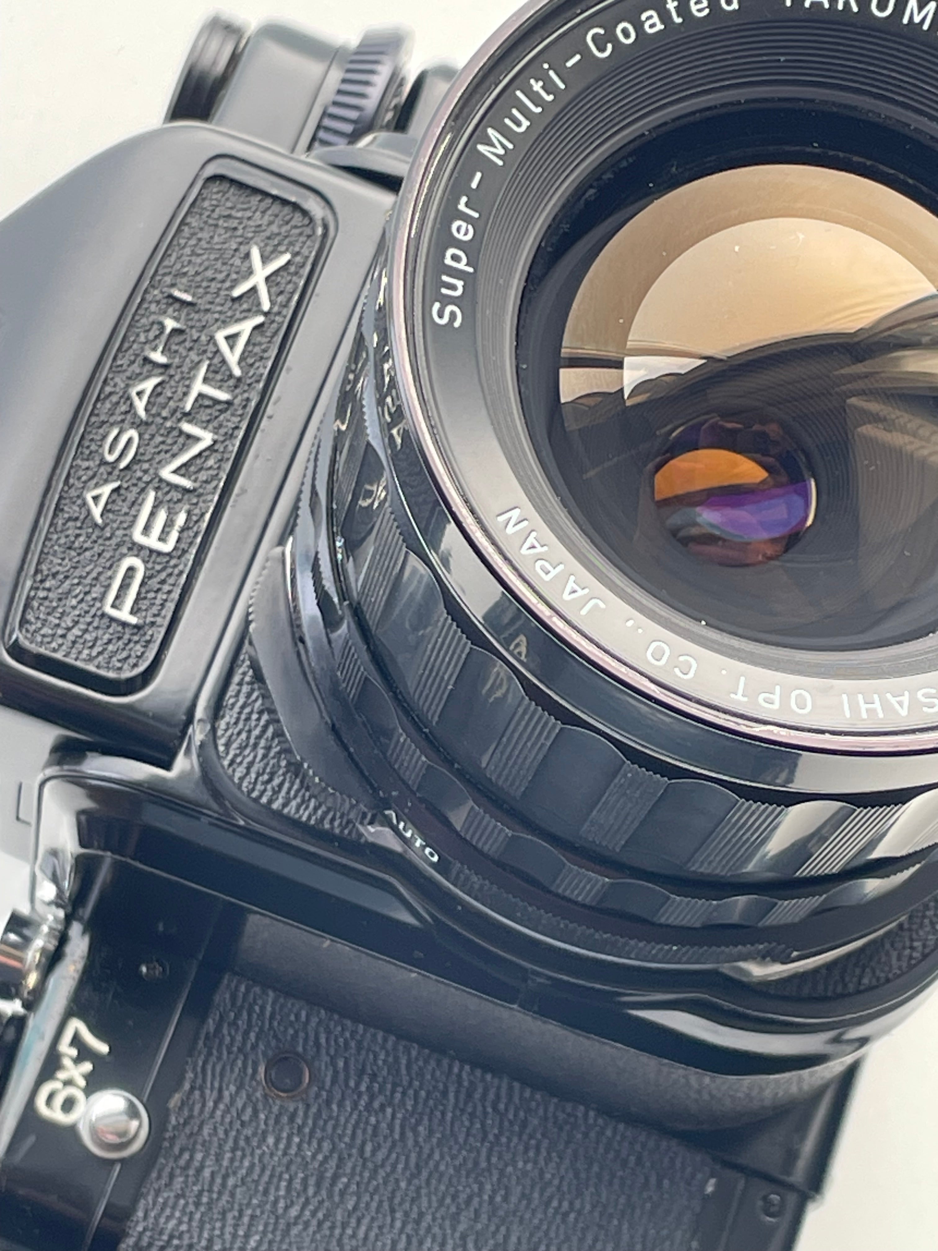Pentax 67 with metered head and 75mm f4.5 lens