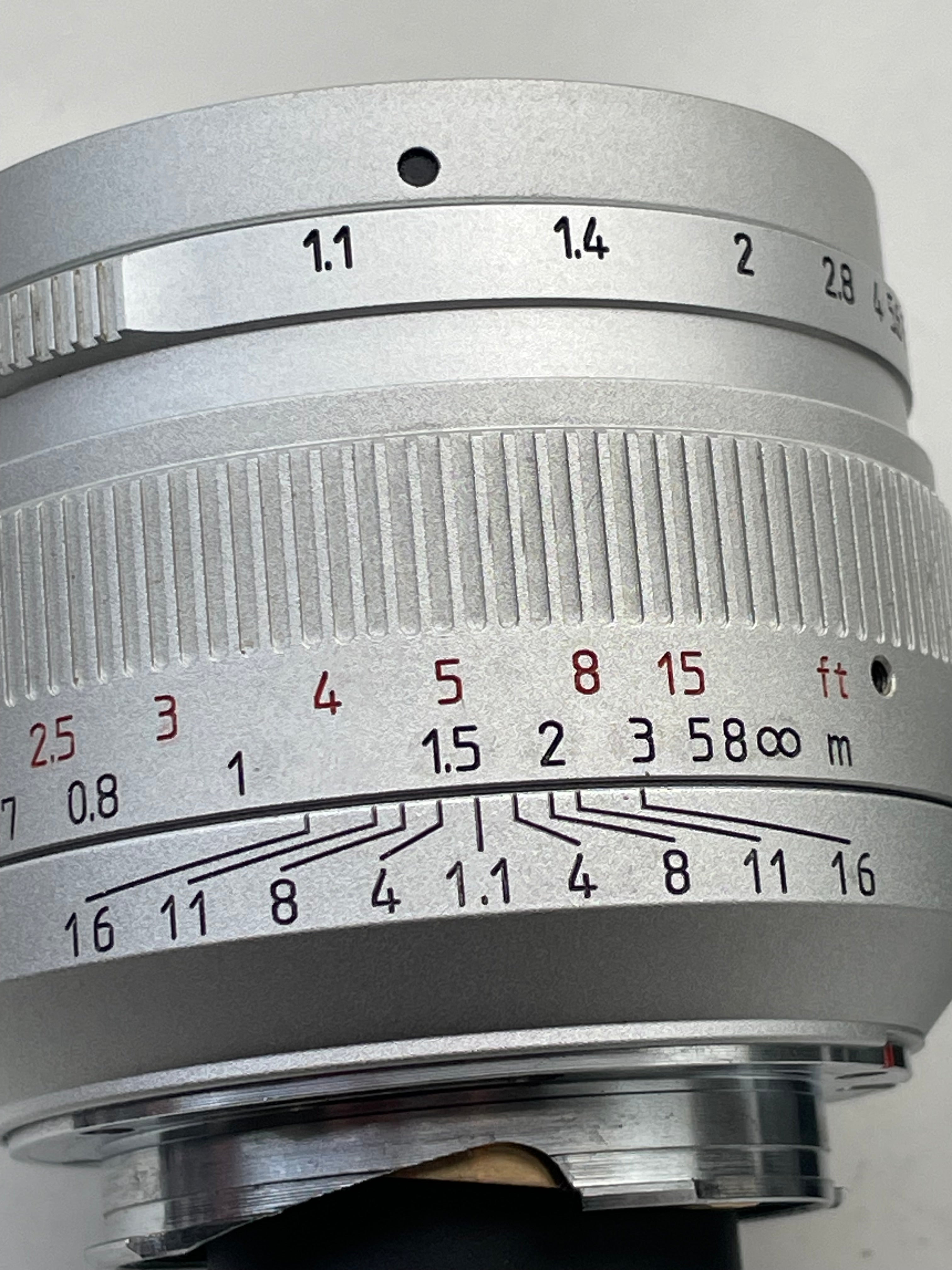 Leica M mount 7 Artisans 50mm f1.1 lens