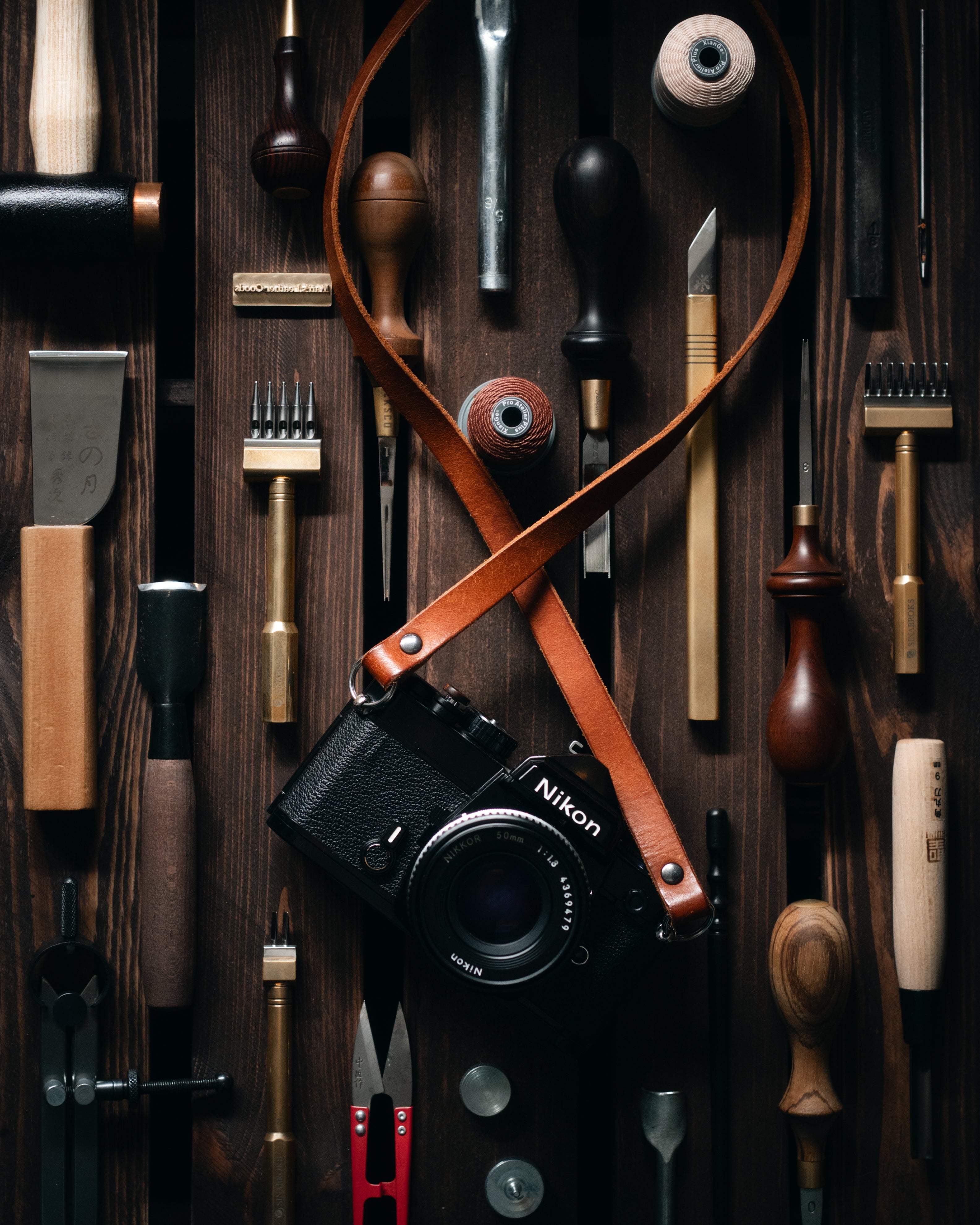 Matt's Leather Explorer Strap, Olive, 110cm